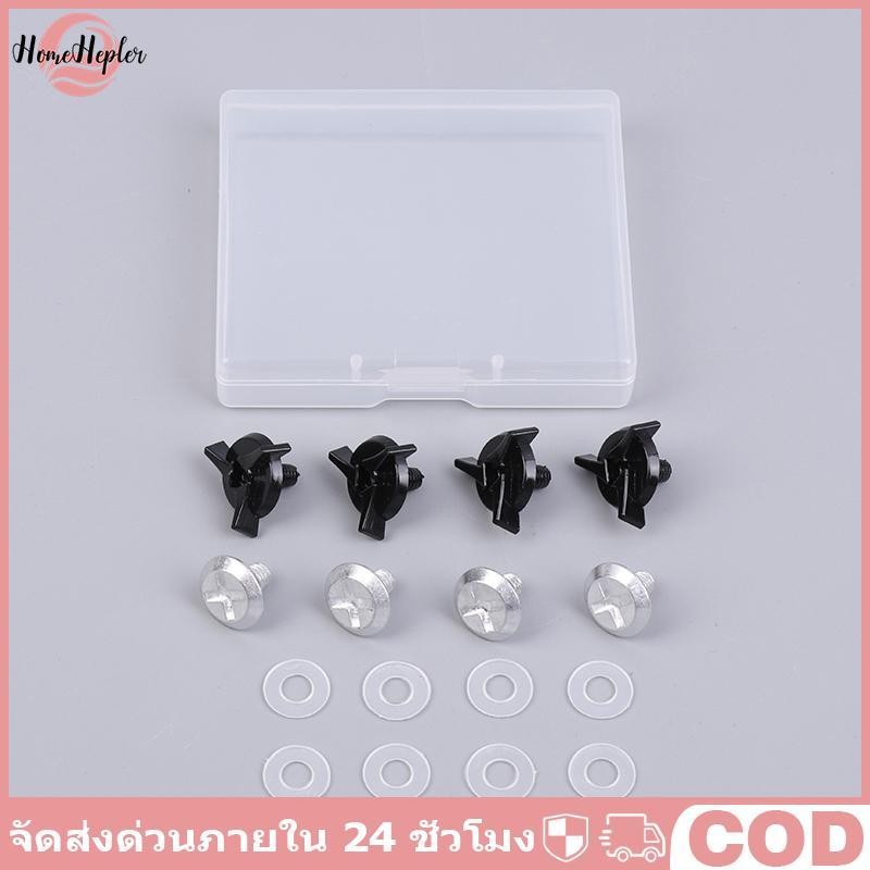 HomeHepler 8 ชิ้น/เซ็ต Motocross หมวกอุปกรณ์เสริมสกรูสกรูพิเศษสําหรับ Off Roads หมวกกันน็อคอลูมิเนีย
