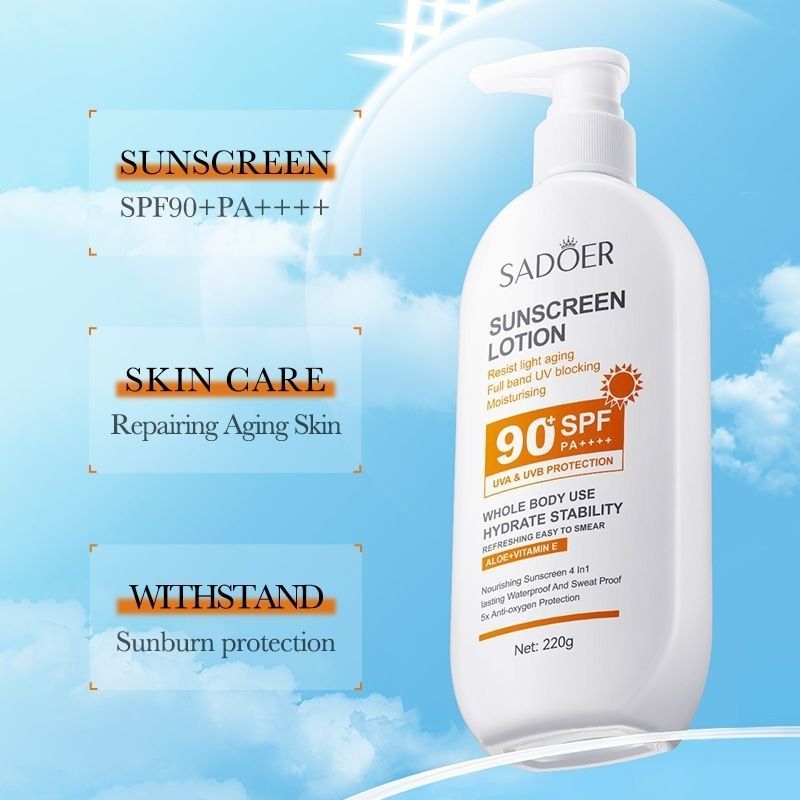 ครีมกันแดด SADOER Anti-Light Repair Repair Refreshing Ultraviolet ครีมกันแดดนักเรียนฝึกทหาร