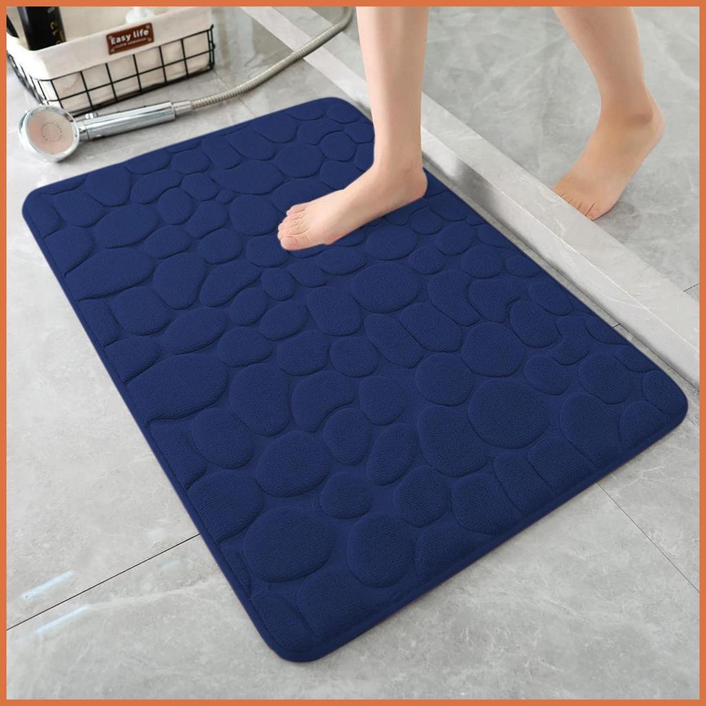 Quick Dry Bath Mat Non-Slip Backing Soft Flannel Breathable Nonslip Bath Mat สําหรับห้องนอนห้องนั่งเ