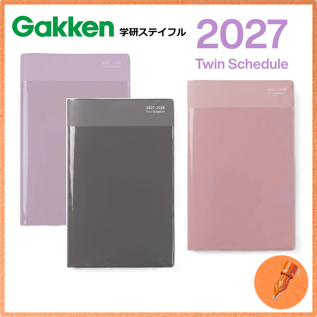 Gakken Stayful 2027 A5 Twin Planner Diary October 2026 Start Multiple Colors