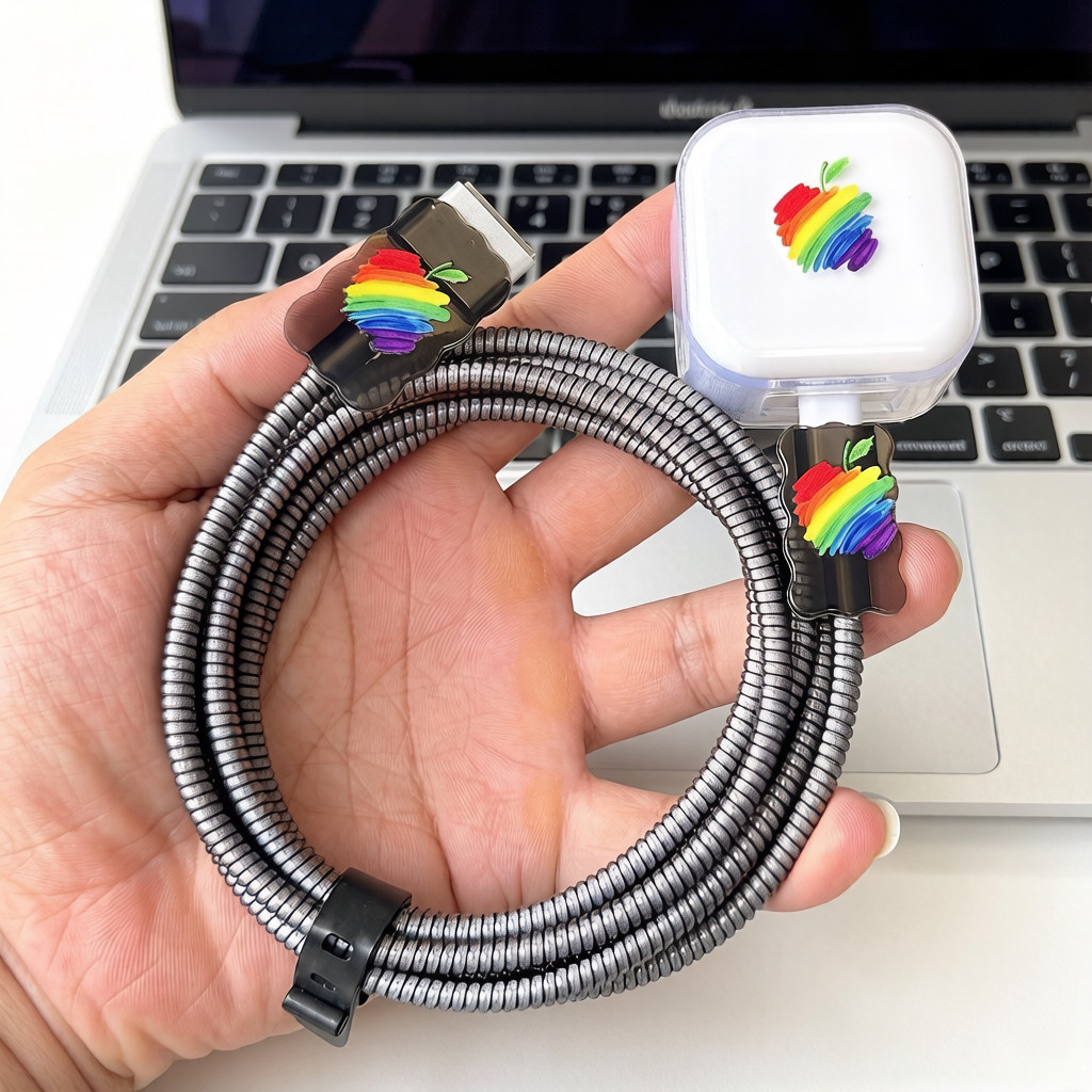 เหมาะสําหรับ Apple Notebook MacBook Air 40W 35W 70W Charger Data Cable Protective Case Winding Rope