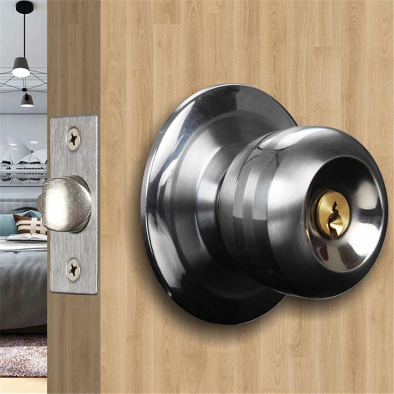 <LK>Lockable Ball Keyed Entry Door Knob Lock Set เครื่องใช้ในบ้าน Entry Door Knob Lock