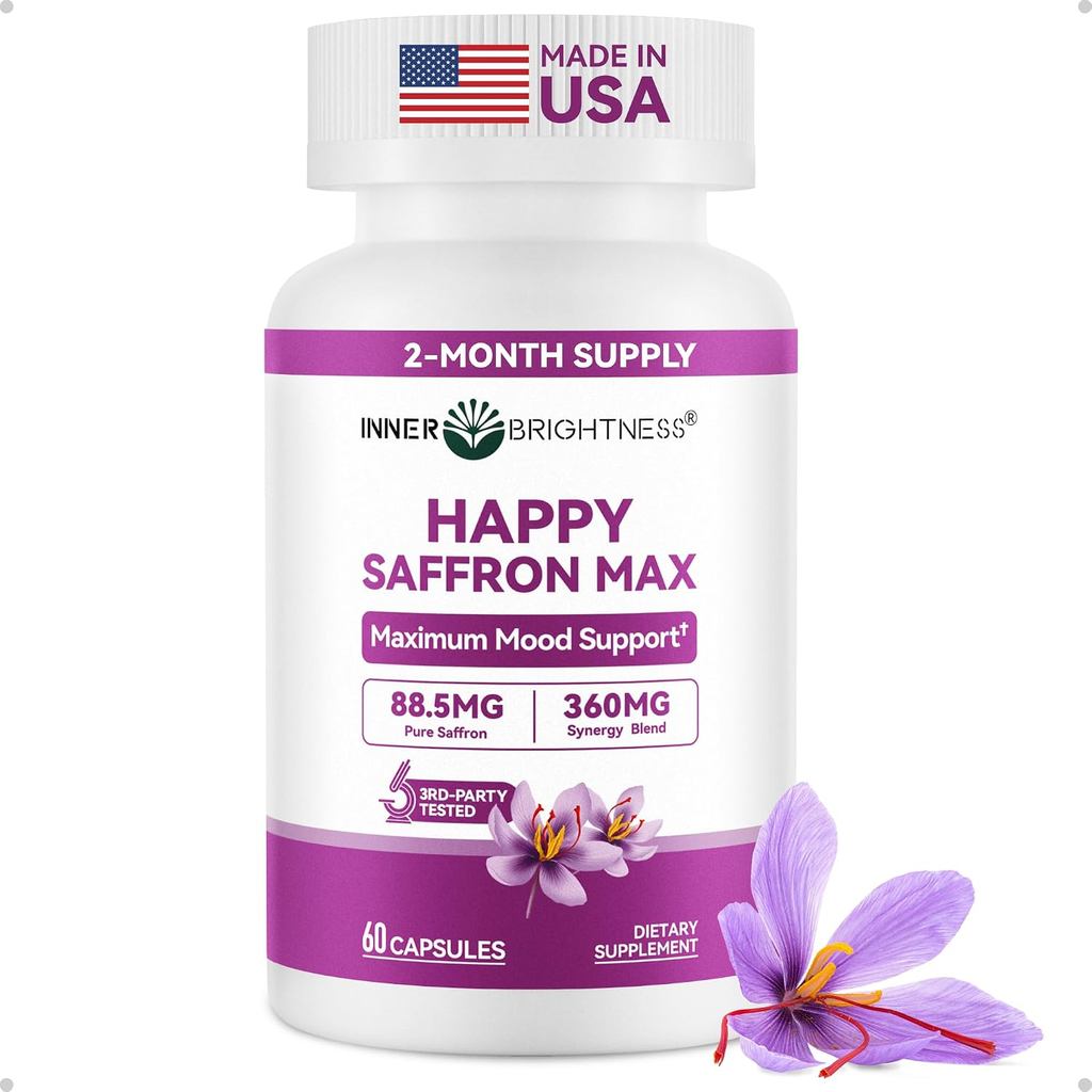 Plements Saffron Boost Energy & Mood พอร์ต Eye & Heart Health
