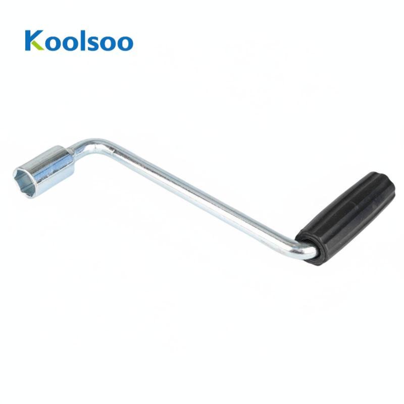 [Dolity1] Stabilizer Jack Handle Ribbed Crank Handle พร้อมซ็อกเก็ตเปลี่ยนขนาดกะทัดรัดสําหรับเจ้าของร