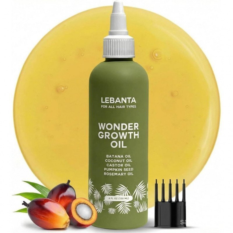 LebantaBatanaOilForHairGrowth-บริสุทธิ์ 100%,Raw&BlendWithOrganicCastor,PumpkinSeed,CoconutandRose-T