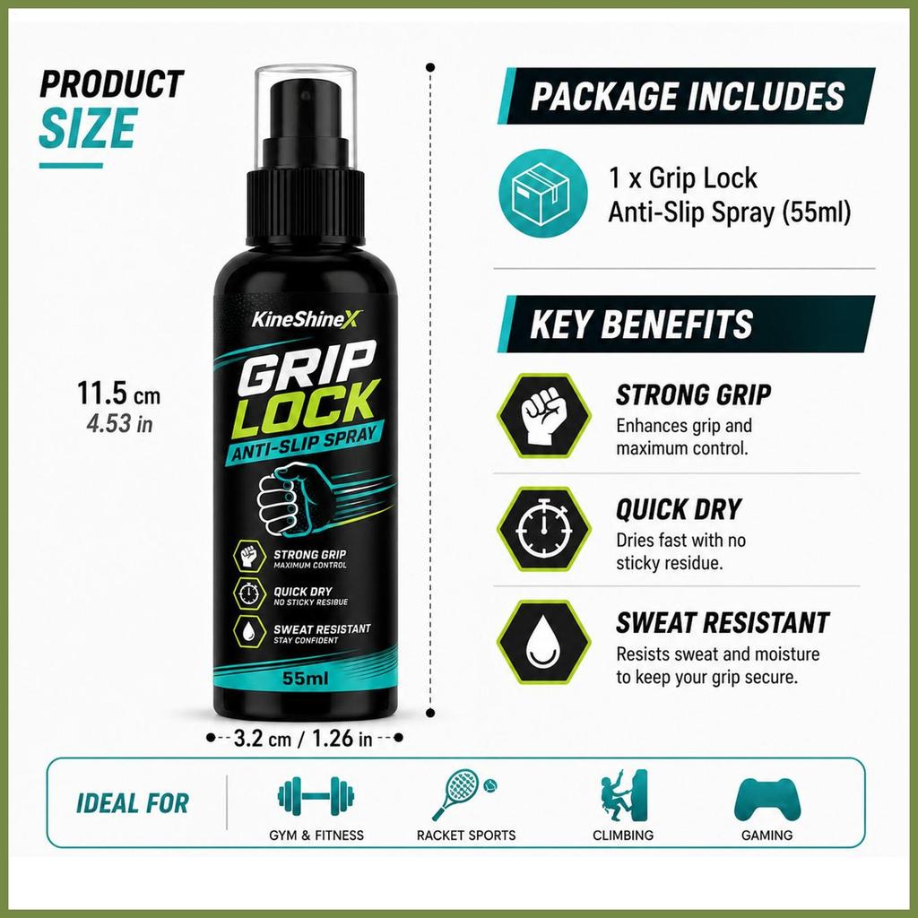Grip สเปรย์สําหรับ POLE Dancing 55ml เหงื่อแห้งเร็วสเปรย์ฟิตเนส POLE Dance Grip สําหรับ Rock Climbin