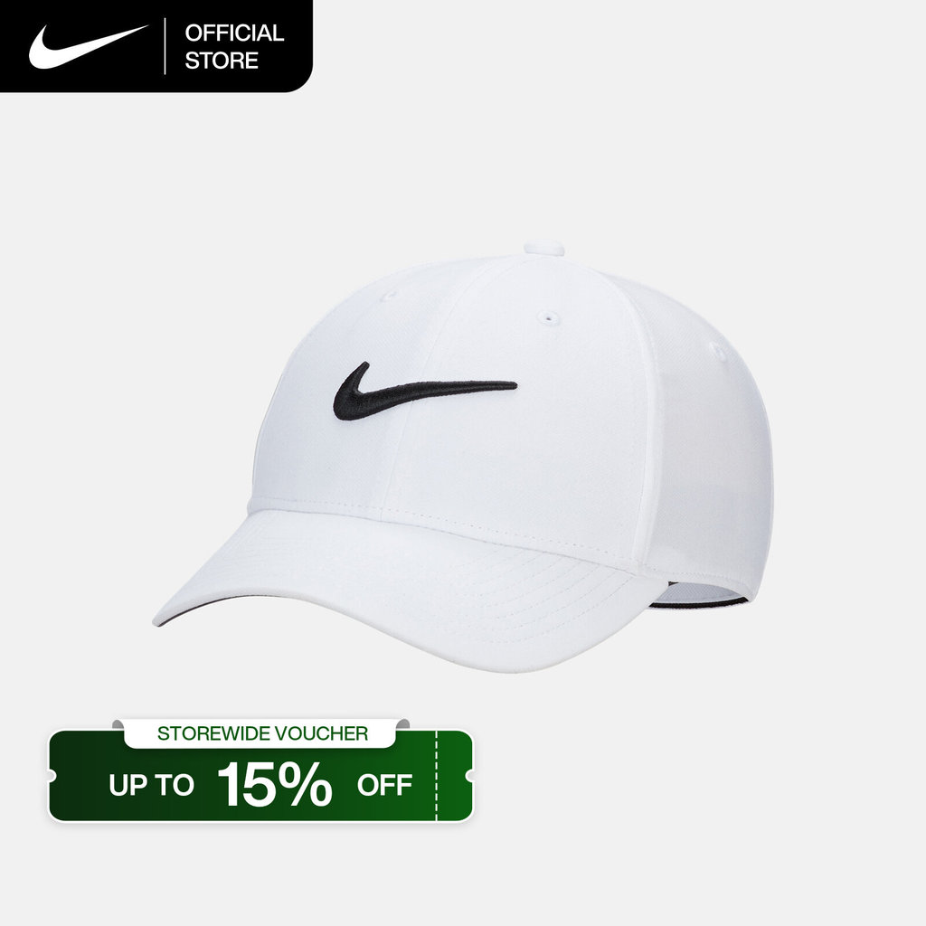 Nike Dri-FIT Club Structured Swoosh Cap - White [FB5625-100]