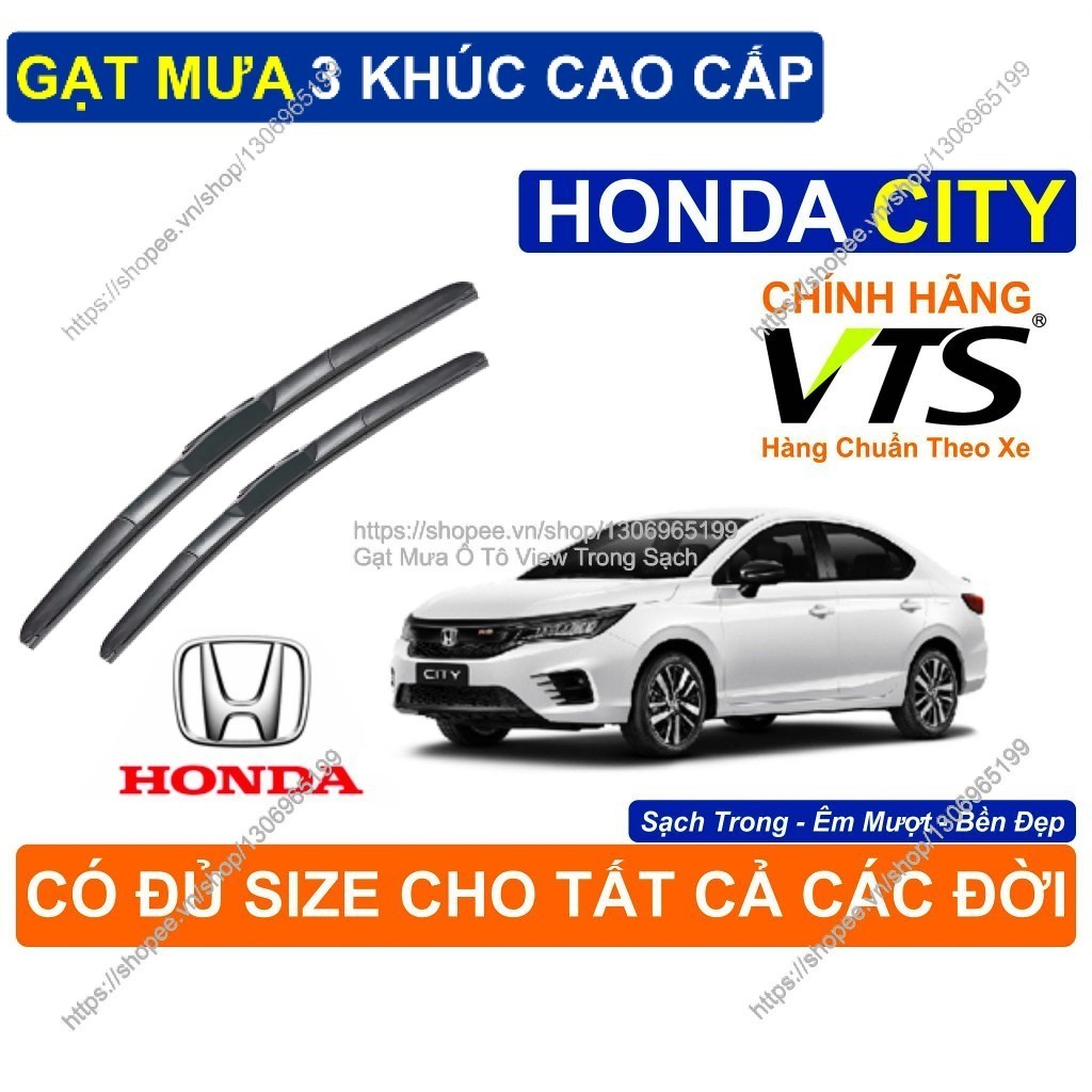 ที่ปัดน้ําฝน Honda City 3-Segment ที่ปัดน้ําฝนคู่สําหรับ Honda City และ Honda City