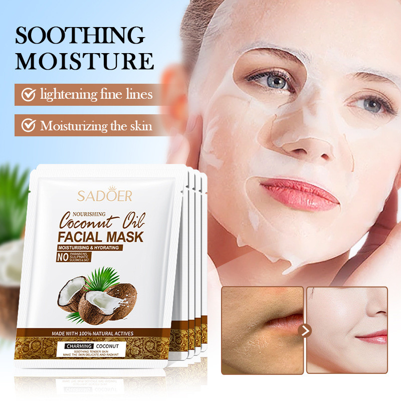Mask SADOER Coconut Oil Nourishing Moisturizing Moisturizing Skin Rejuvenating Mask HTKY