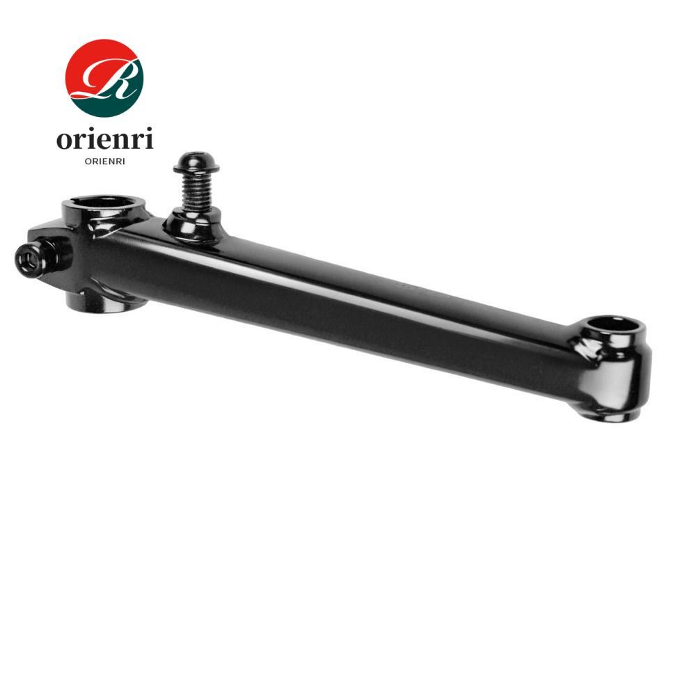 ORIENRI BMX Crank Set, Chronoly Steel Black BMX Crank Arm Set, ทนทาน 170 มม.8T Spline Interface 9/16