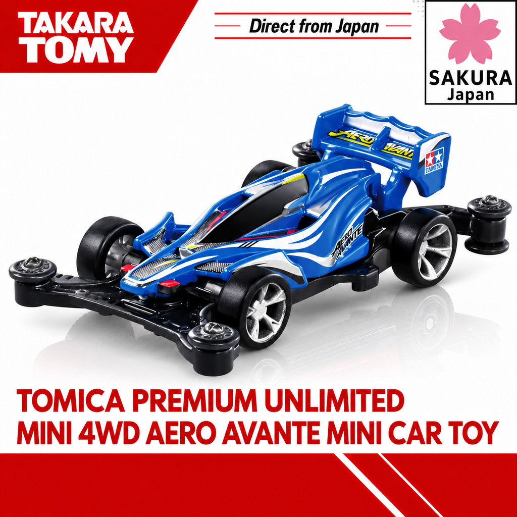 TAKARA TOMY Tomica Premium Unlimited Mini 4WD Aero Avante Mini Car Toy, Ages 6 and Up