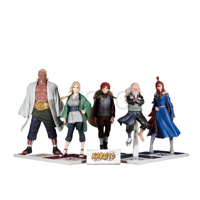 Bandai Naruto Shippuden Five Kage Gathering Tsunade Mei Terumi Gaara Figure