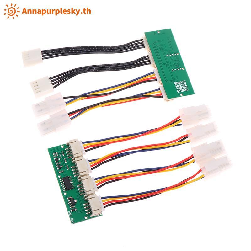 Annapursky Antminer S21 S19kpro T21 KS5 KS5pro 4-in-1 พัดลมจําลอง 12V 4Pin Emulator TH