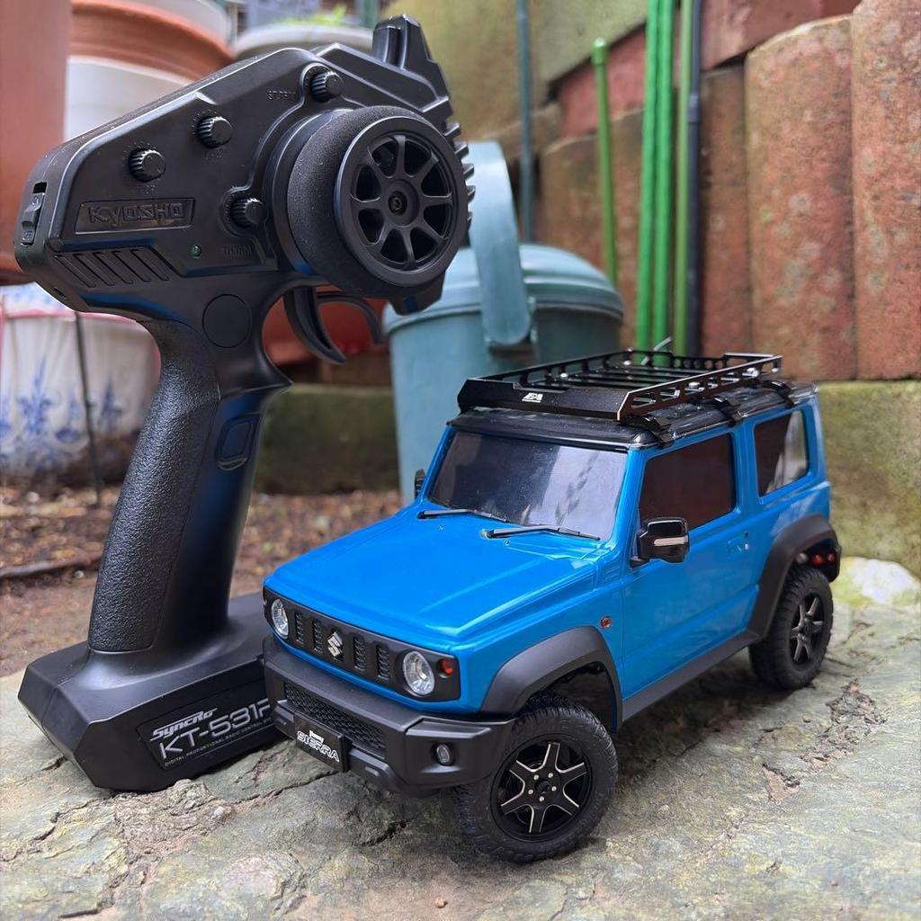 Kyosho Mini-Z 4×4 Suzuki Jimny Sierra รถบังคับวิทยุ สีฟ้า พร้อมออปชั่น Eagle ครบชุด