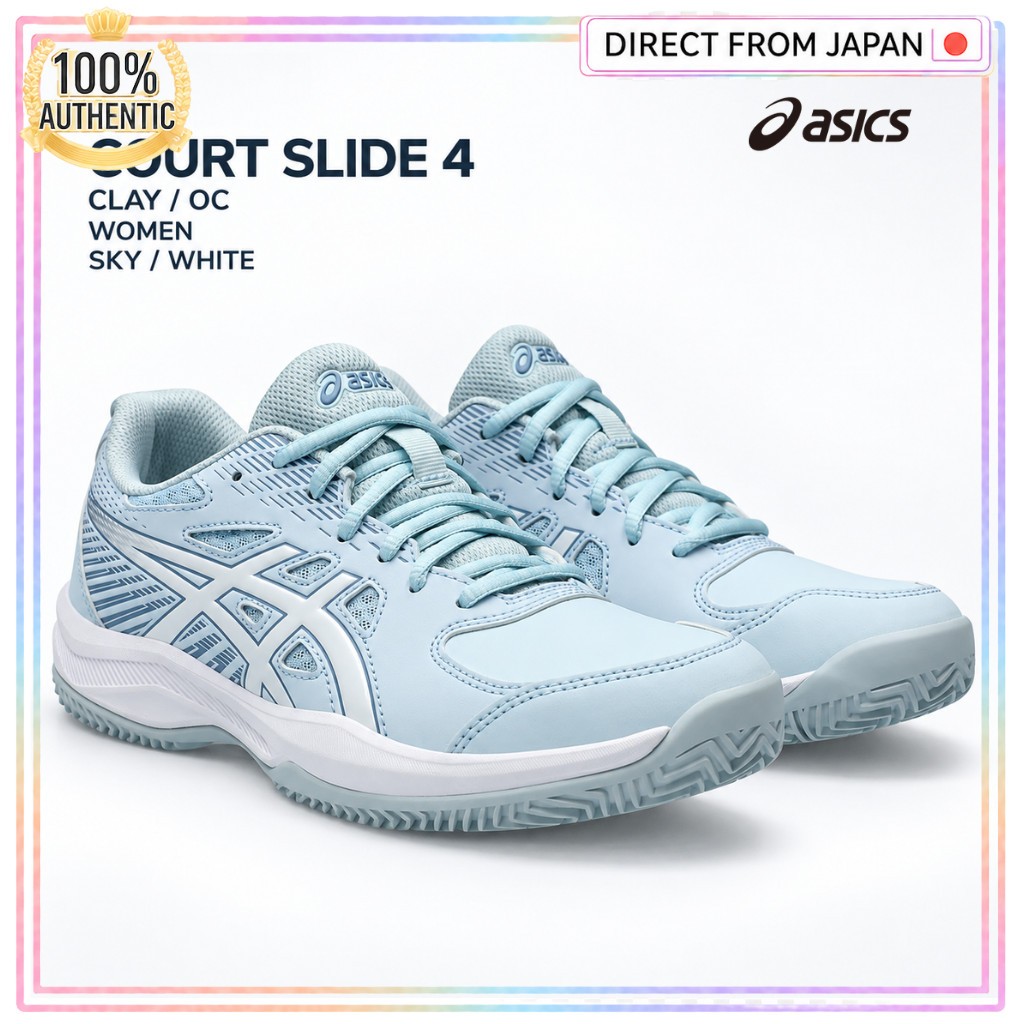 ASICS COURT SLIDE 4 CLAY/OC Women's Tennis Shoes Sky White