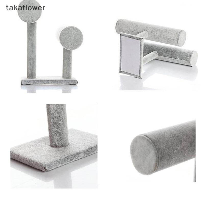 Takaflower 2 ชั้นกําไลข้อมือสร้อยข้อมือผู้ถือ T-Bar Stand Bla กํามะหยี่ตู้โชว์ขาตั้งใหม่