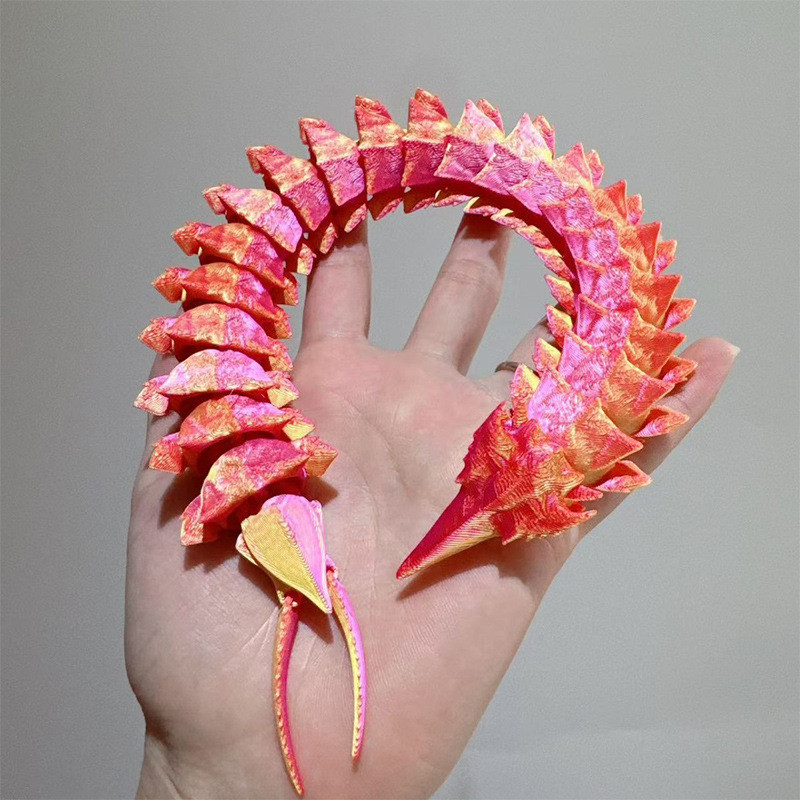 Ice Worm Leviathan การพิมพ์ 3D Deep Sea Trek Game Joint Movable Sea Eater Plup Sea Monster Creature 