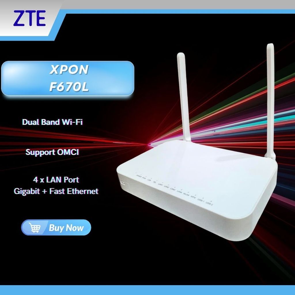 WIRELESS XPON ONT F670L (BROWN BOX)