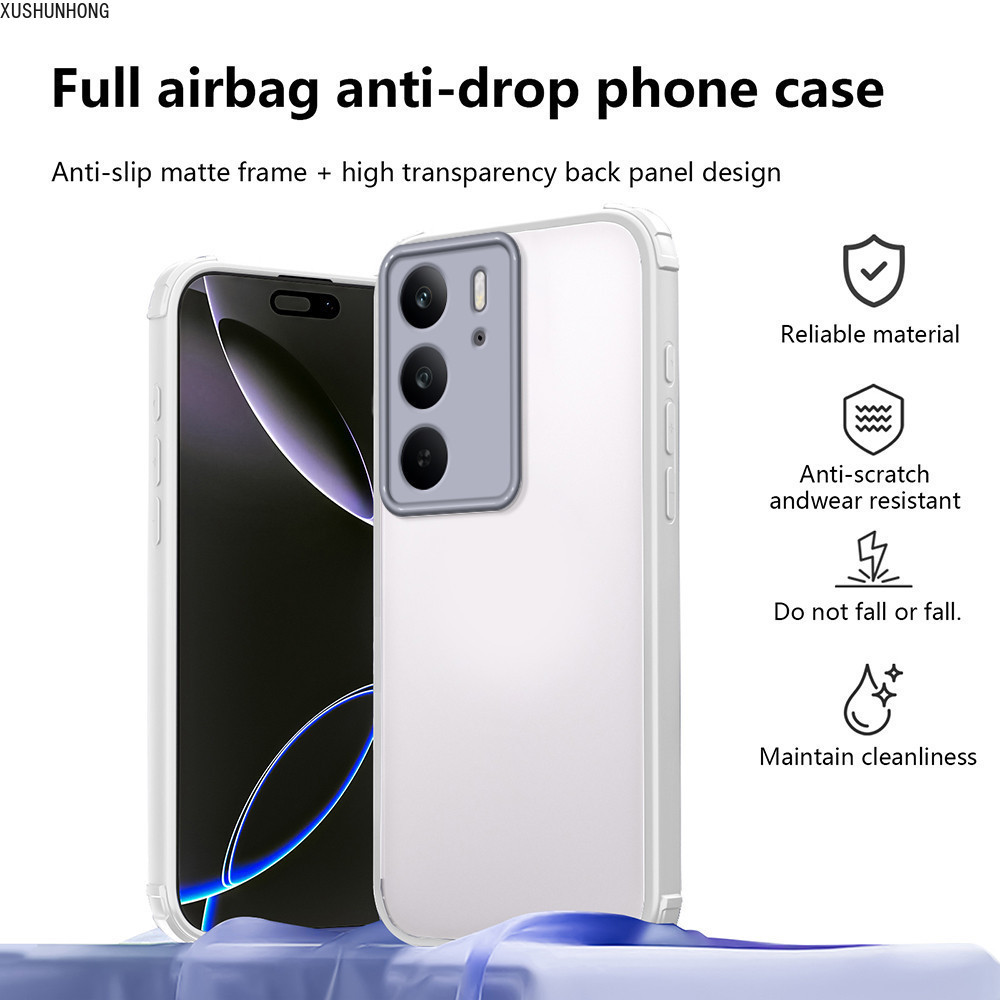 สําหรับRealme C75 C75X 14X RMX3943 Realme C75 Realme 14Xโปร่งใสสี่มุมAir CushionกันกระแทกSoft Shellเ