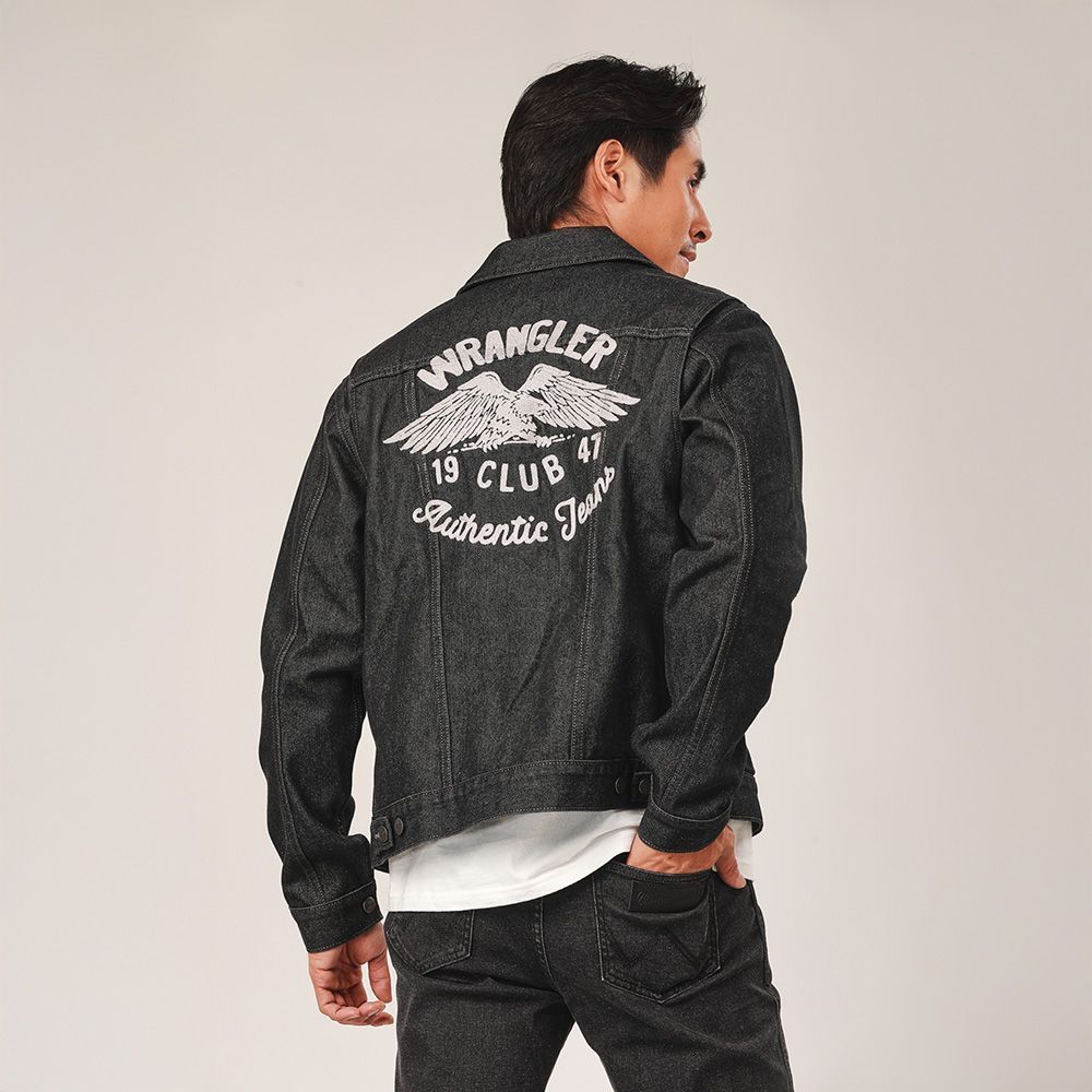 رانجلر جاكيت Biker Look ـ رجالي أسود — صورة 6