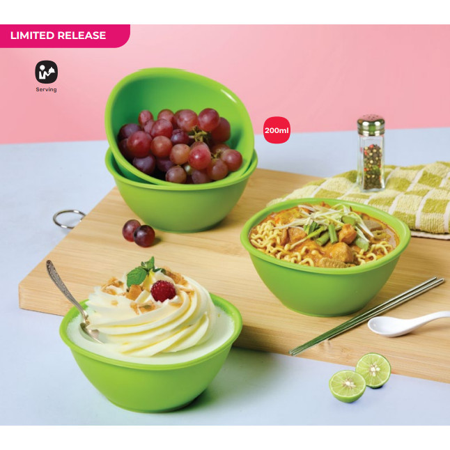 Tupperware Legacyเสิร์ฟ Set [ Legacy Bowl (4) 200ml ] / [ Legacy Plates (4) ]