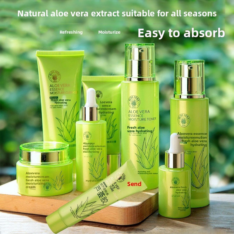 Japanese Aloe Skincare Set: Moisturize, Firm & Repair Full Kit