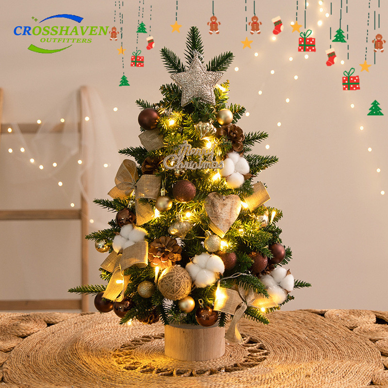 COD🎄ต้นคริสต์มาส ของตกแต่งคริสมาสต์ ต้นคริสต์มาสพร้อมไฟ ต้นคริสมาสต์ขนาดเล็ก ของตกแต่งคริสมาสต์ Christmas tree