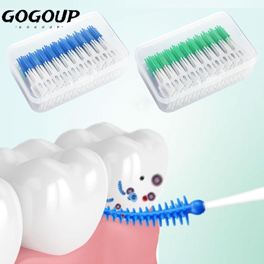 GOGOUP Floss Gum Massage Tooth Gap เครื่องมือทําความสะอาดแปรงสีฟัน