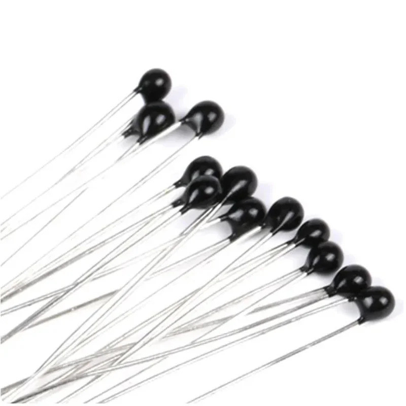 100pcs NTC Thermistor 10K MF52 103 3950 โอห์ม B มูลค่า 39505% 3% MF52A103H3950 ตัวต้านทานความร้อนเซ็