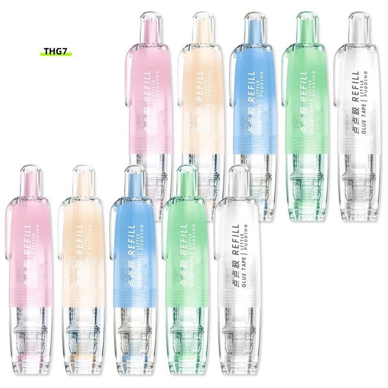 Belinda710 Pack เทปสองหน้าแบบพับเก็บได้, ลูกกลิ้งเทปกาวรีฟิล 0.23 นิ้ว X 16.40 Ft, เทปกาวลูกกลิ้งติด