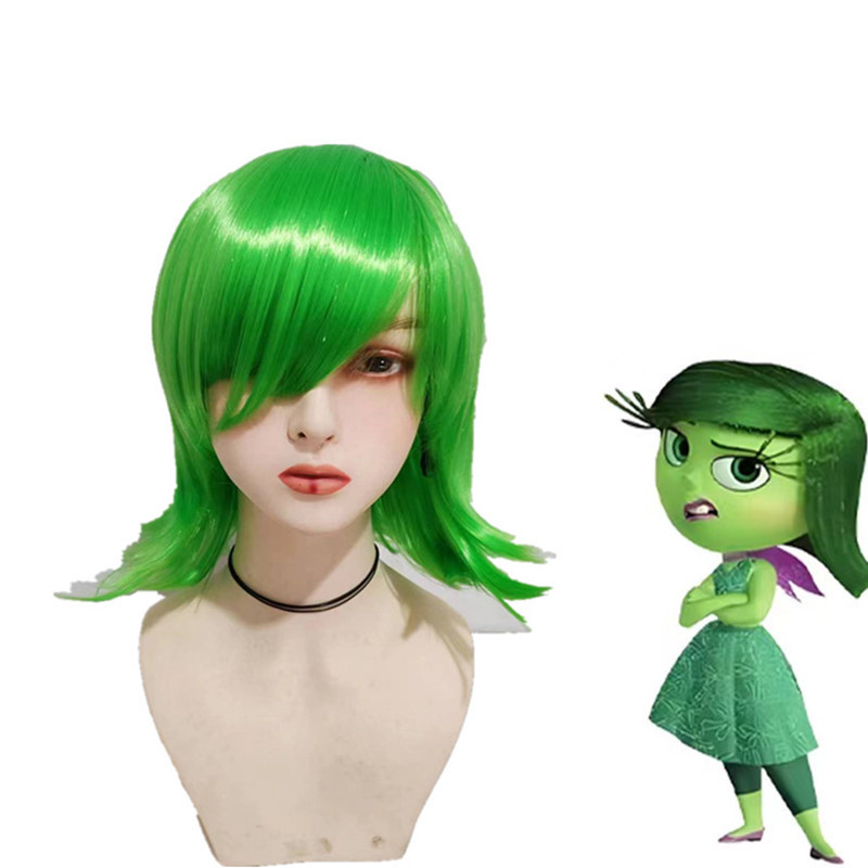 Inside Out ภาพยนตร์เคลื่อนไหว Disgust Joy Sadness Cos วิกผม