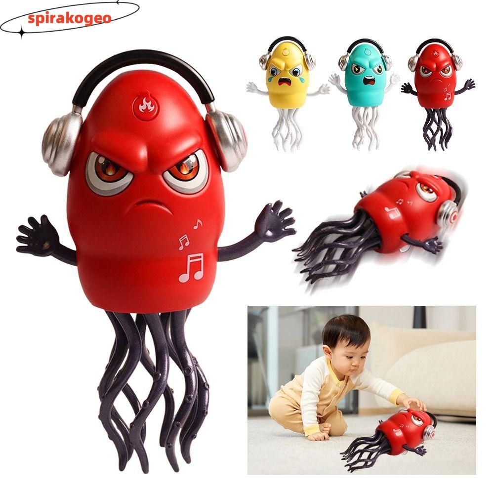 SPIRAKOGEO Magic Dancing Octopus ของเล่น, สเปรย์ไฟฟ้า Auto-Dance Octopus ของเล่น, คลานเต้นรําหลีกเลี
