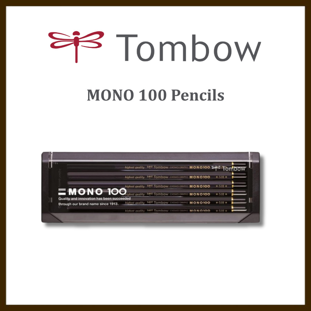 Tombow High-Quality Pencils MONO 100 (High Density Structure with Ultra-Fine Particles)
