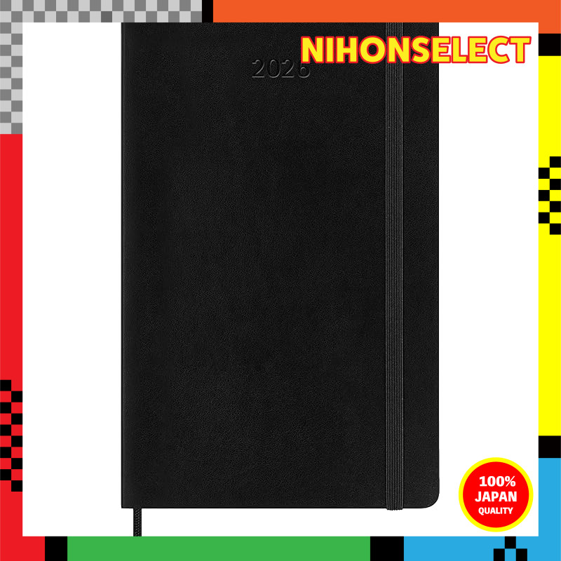 Moleskine Planner 2026, Starts in January, 12-Month Daily Diary, Large Size (13cm x 21cm), Soft Cove