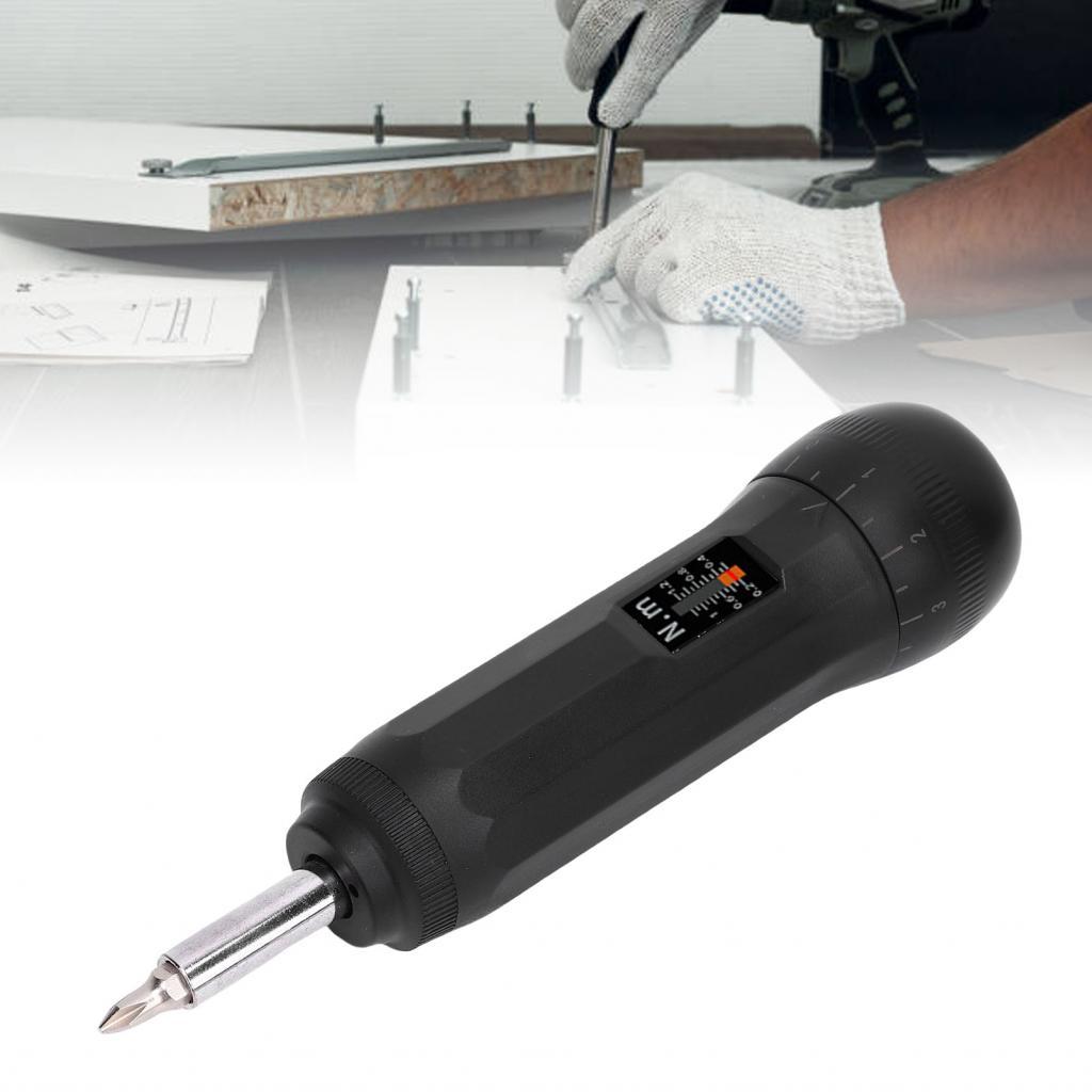 Meily_fun.th 0.2 ถึง 1.2N.m ไขควงแรงบิดที่ตั้งไว้ล่วงหน้า 1/4in Hex Screw Driver พร้อม S2 ชุดบิตสำหร