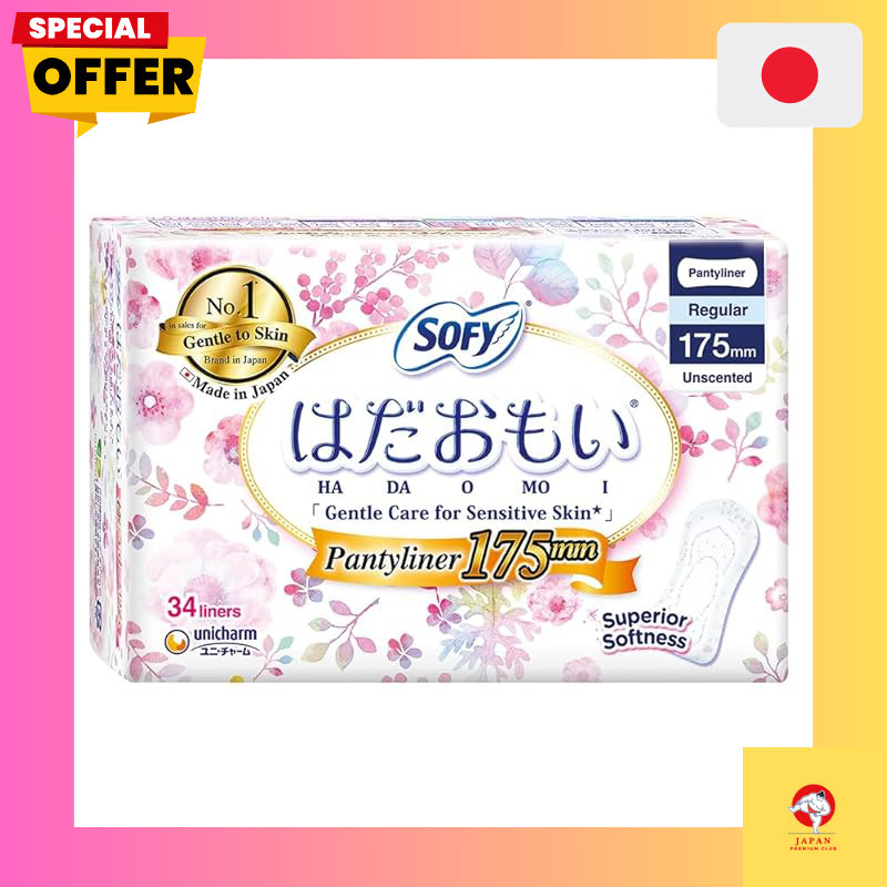 Sofy Hadamoi Ultra Thin Slim 175 Light Day Use Unscented Sanitary Napkins 34 Count