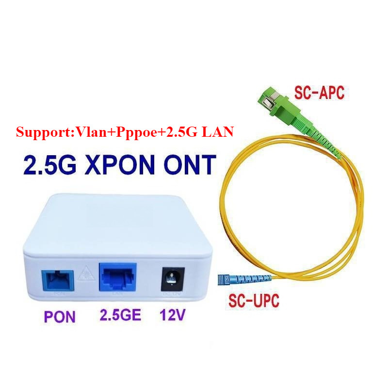 V2801Q 2.5G XPON ONT EPON GPON ONU พร้อม Pppoe
