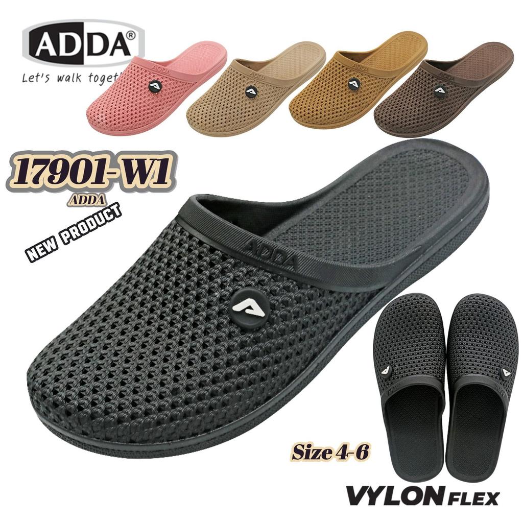รองเท้า ADDA หัวปิด 17901-W1 VYLON FLEX วัสดุ ยาง ทนทานทรงสุภาพ ใส่สบายทั้งวัน นุ่มเบาสบาย