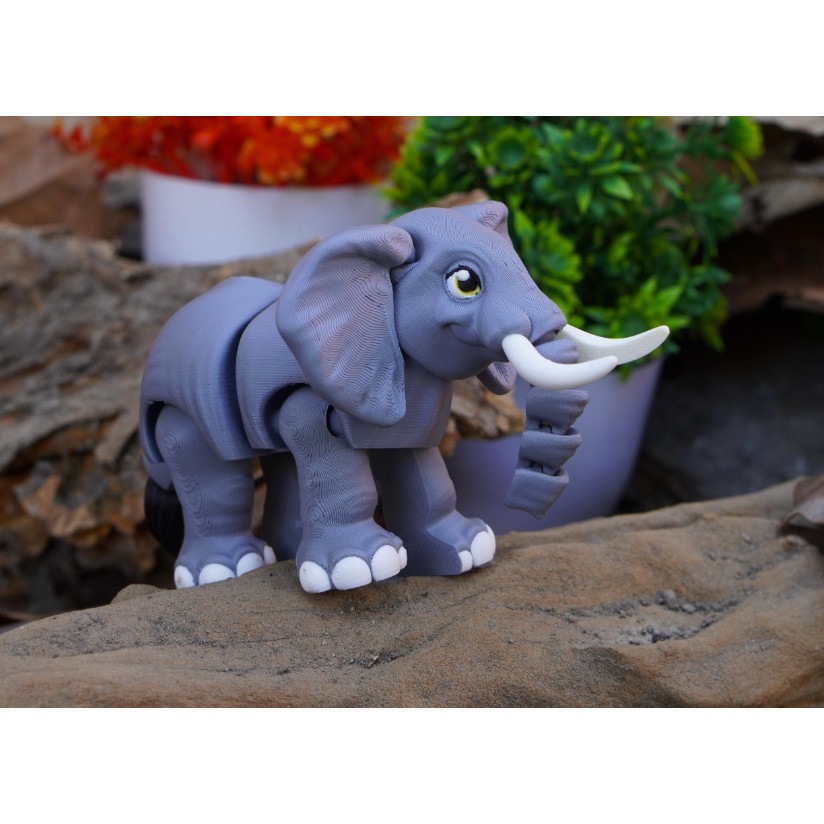 ของเล่นช้างประกบพลาสติกที่ปลอดภัย - คอลเลกชันการศึกษาและการตกแต่งของเด็ก โวลต์3