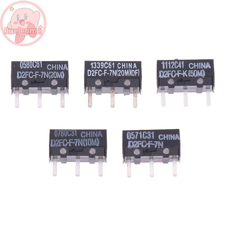 ถูกต้อง 2 ชิ้นเมาส์ไมโครสวิตช์ D2FC-F-7N 10M 20M ของ D2FC-F-K(50M) -RZ D2F D2F-01 D2F-01F-L D2F-7F D