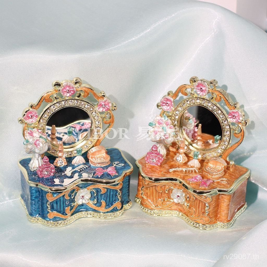 สร้อยคอโลหะผสมหัตถกรรมเครื่องประดับกล่องเครื่องประดับของขวัญแหวนเคลือบสีกล่องเก็บเครื่องประดับขายส่ง