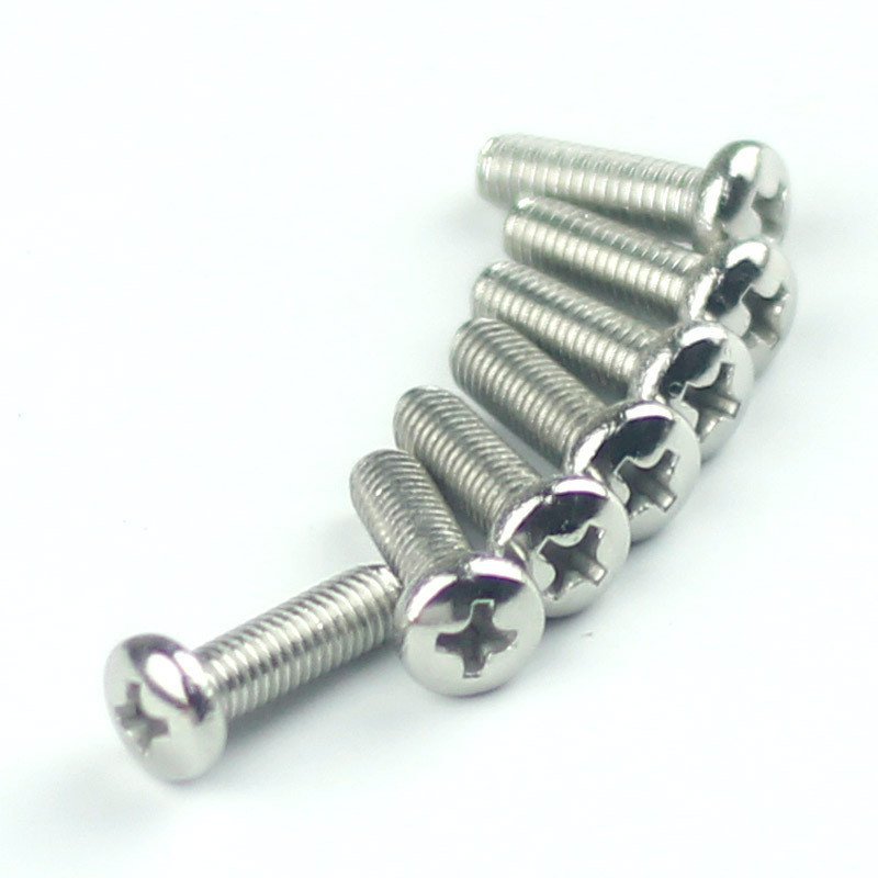 GB818-85 สกรู Phillips Slot หัวกระทะหัวเล็บกระทะสแตนเลสสแตนเลส M4201 เครื่องสกรูหัวเครื่อง Z7ED