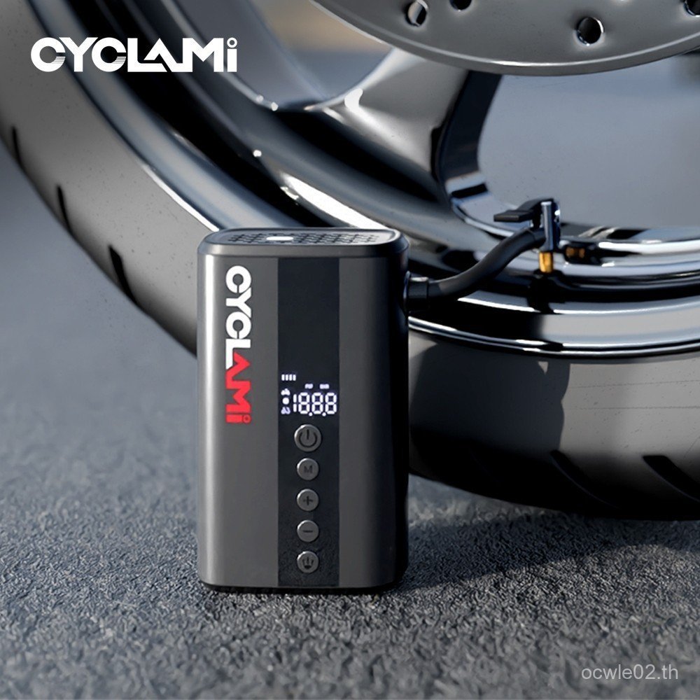 Z5L ปั๊มลมไฟฟ้า 130 PSI พกพาได้ สำหรับยางจักรยานและงานกลางแจ้ง M53011