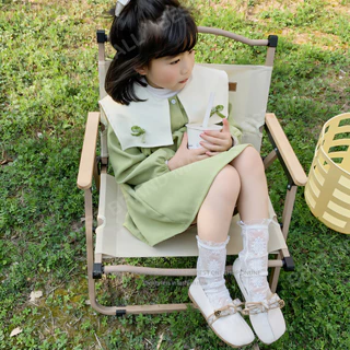 ถุงเท้าเด็กหญิงยาวลูกไม้น่ารัก สไตล์แฟชั่นญี่ปุ่นเกาหลี รอบริ้วแมตช์ได้กับกระโปรง เดรส ชุดคอสเพลย์ ผ้าโปรงเบาไม่ร้อน