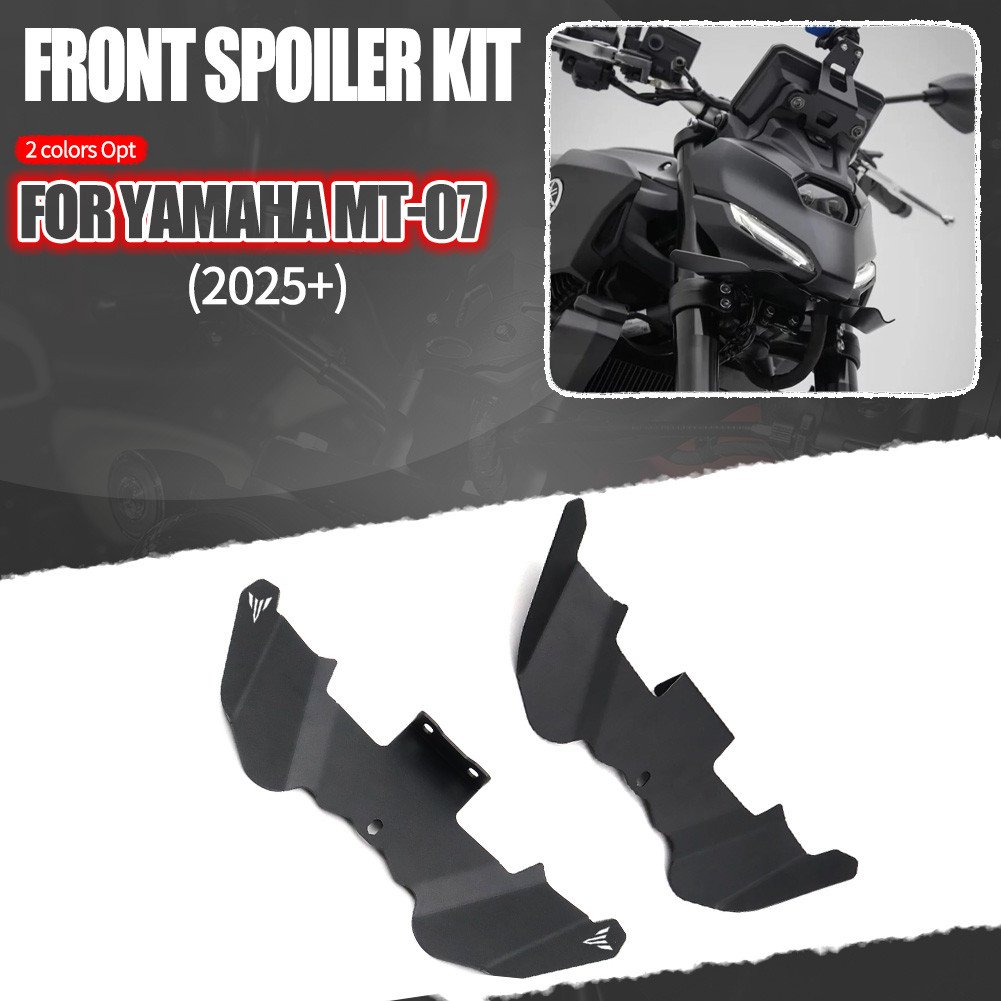 2025 MT07 MT 07 สปอยเลอร์ปีกสําหรับ YAMAHA MT-07 GEN4 รถจักรยานยนต์สปอยเลอร์ด้านหน้าชุด MT-07 อุปกรณ