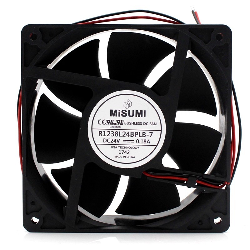 MiSUMi Mismi R1238L24BPLB-7 24V 0.18A 12038 พัดลมระบายความร้อน Double Ball