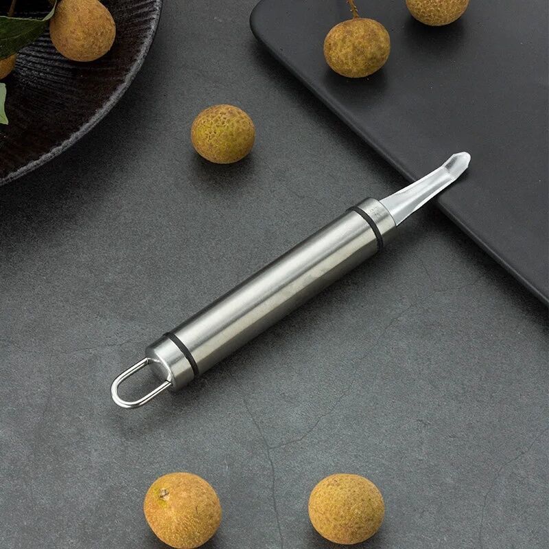 มีดคว้านลำไย สแตนเลส แบบมือถือ ปอกลำไย ผลิตจากสแตนเลสเกรด 304 มีความหนา แข็งแรงทนทาน - รูปที่ 3