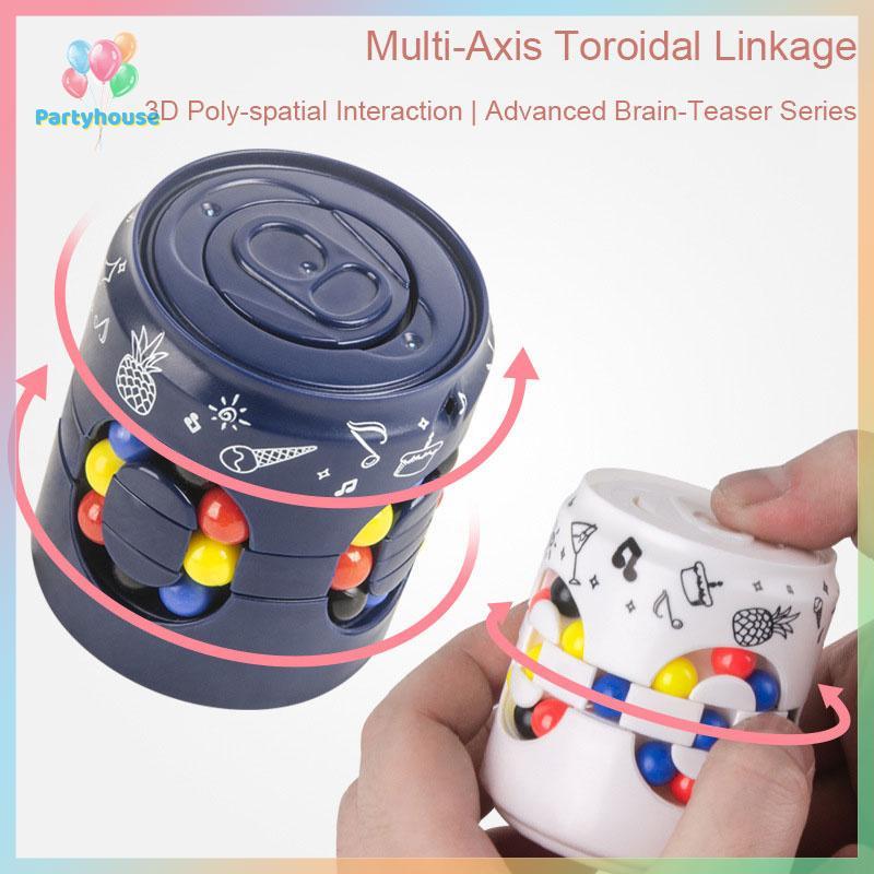 UVIG> Magic Bean Can Puzzle Cube, Magic Cube และ Fidget Spinner, หมุน Fidget Cube ของเล่นใหม่