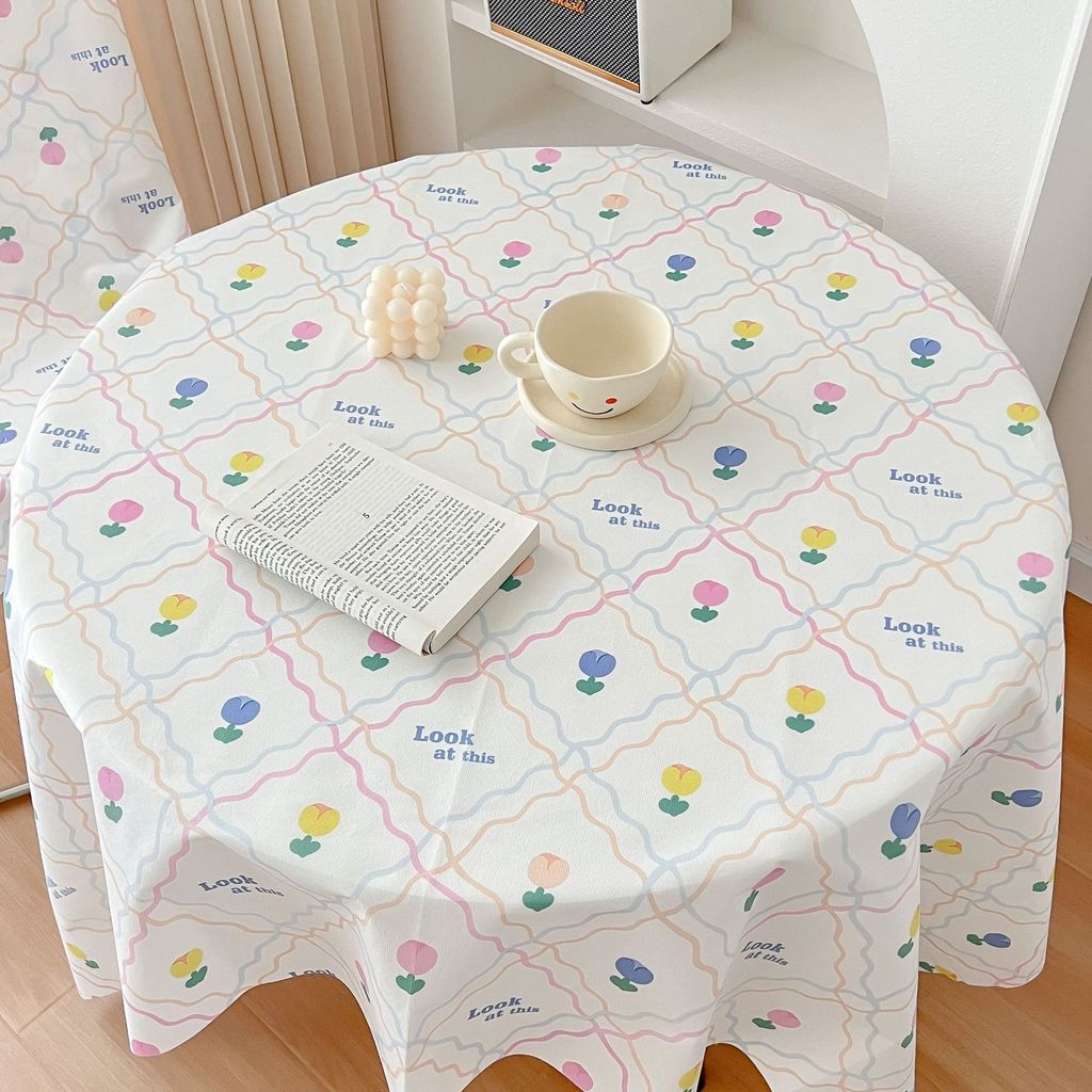 ผ้าปูโต๊ะสไตล์เกาหลีลายสก๊อต TCFS9 เหมาะสำหรับโต๊ะกาแฟ