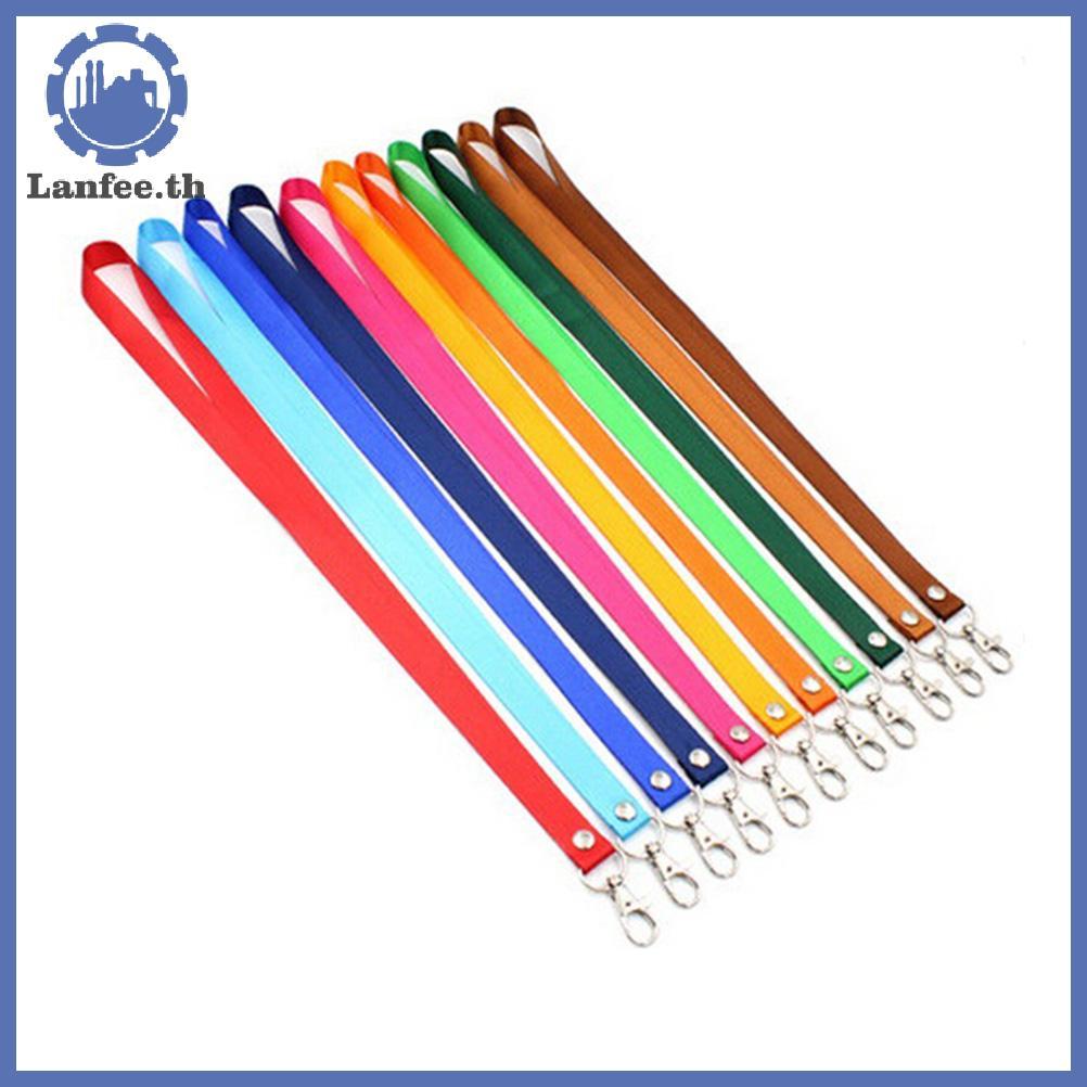 NFE สายคล้องคอ Lanyard Safety Breakaway สําหรับ ID ชื่อป้ายผู้ถือคีย์คลิปโลหะ SL N